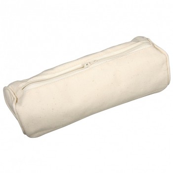 Pencil case with zipper beige