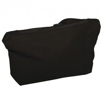 Toiletry bag with zipper black