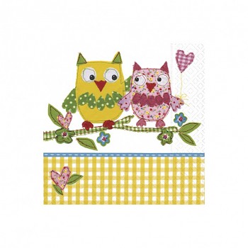 Napkin / Mix Owl / 1pc