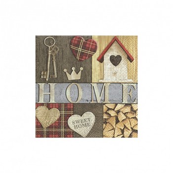 Serviette Sweet Home / 1St.