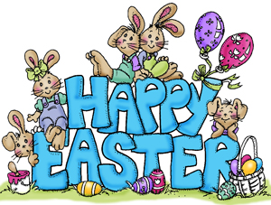 Cling razítko / Happy Easter Bunnies