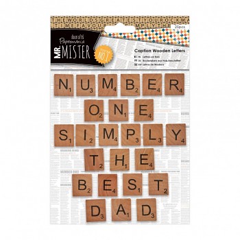 Caption Wooden Letters (25pcs) - Mr Mister