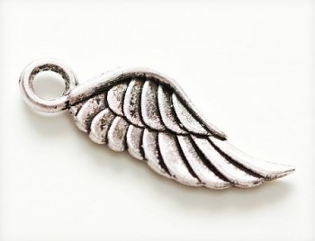 Metal Ornament / Angel Wing / 8x21mm