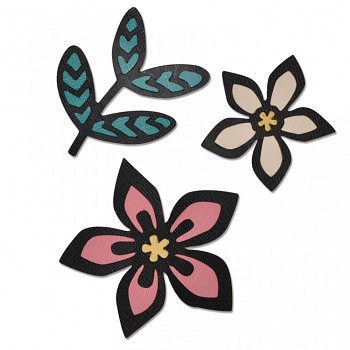 Thinlits Die Set 3PK - Intricate African Florals