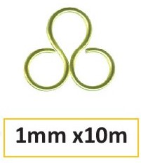 Aluminium Draht 1mm 10m apple green