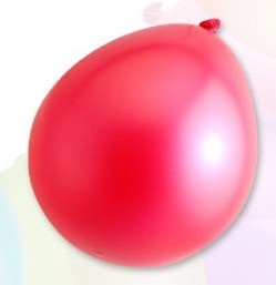 Ballon standard 30cm, 2,8g / 10pcs / metallic red