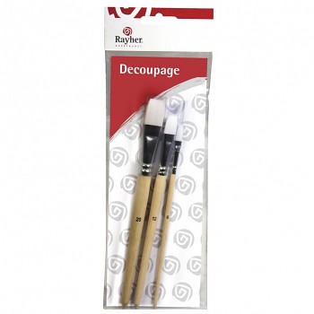 Set of brushes for Decoupage