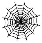 Schablone / 12x12" / Spiderweb
