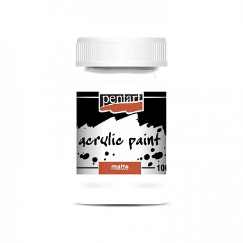 Pentart acrylic paint matte 100ml / white