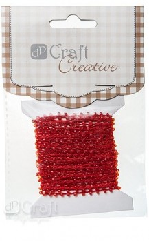 Beads Ribbon 4,5m / red