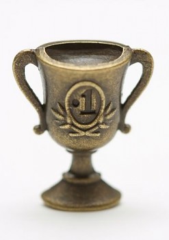 Kovová ozdoba / cup / 17x17mm