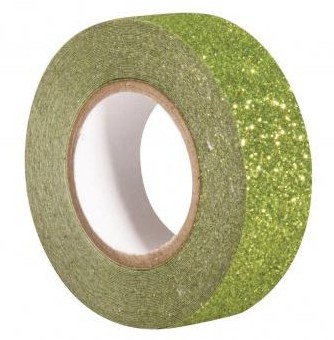 Glitter Tape / 15mm x 5m /  evergreen