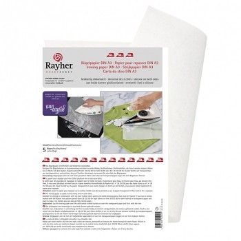 Ironing paper A3, white, bag 5 sheets