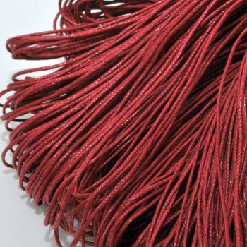waxed cord /1mm/ dark red / 2m