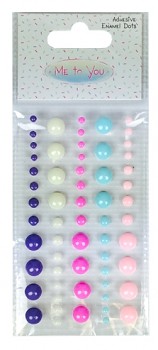 Adhesive Enamel Dots / 60pcs / Me to You Sweet Shop