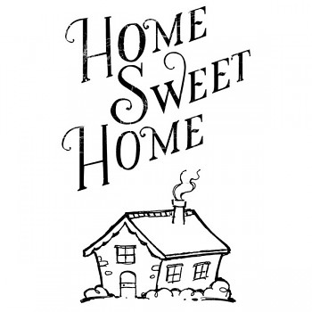 Acrylic Stamp 5x7cm / Home Sweet Home