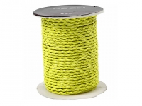 Plaited cord /3mm / Neon yellow