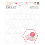 Szablon / 20x20cm / Triangles - Capsule - Geometric Neon