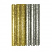 Glitter glue sticks for glue gun mixed 10x1cm / 6szt