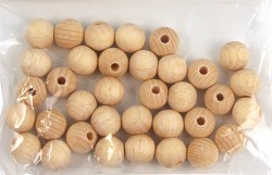 Wooden balls, raw / 15mm / 25pcs