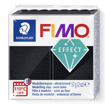 Fimo effect pearl schwarz (907)