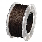 Wax cord with nylon core / ø 0.6mm / spool 10m / mocha