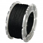Wax cord with nylon core / ø 0.6mm / spool 10m / black