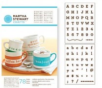 Martha Stewart adhesive stencil set typewriter