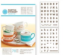 Martha Stewart / samolepiace šablóny / typewriter