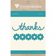 Diamond Press - Word Dies Thanks and Flowers