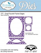 Oval Flourish Frame Edges Wafer Thin Metal Die