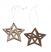 Wooden hangers Stars / 5cm / 6pcs