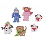 Buttons - Winter Joy / 2,5cm / 6pcs