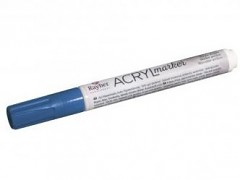 Akrylová fixka / guľatý hrot 2-4mm / azurovo modrá