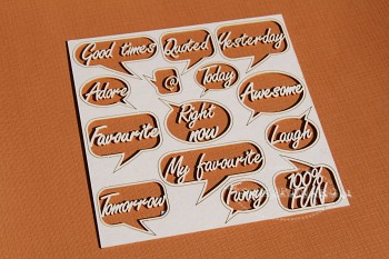 Вырубки из чипборда - Good Times handscript