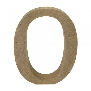 MDF písmeno O / 12cm 