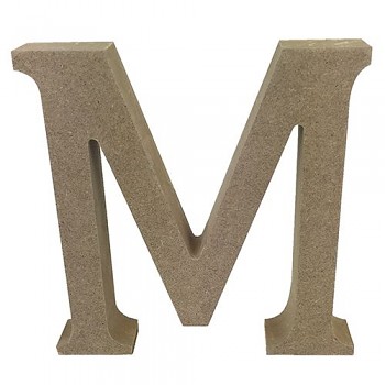 MDF písmeno M / 12cm  
