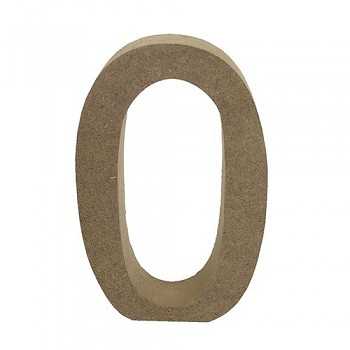 MDF číslica 0 / 12cm