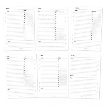 Planner Essentials Daily Inserts / diárové stránky  
