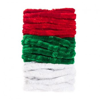 Chenille twine / 3 colours / 9m