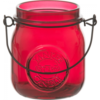 YANKEE CANDLE Teelichtglas JAM JARS / Maroon / 7x6,5cm  