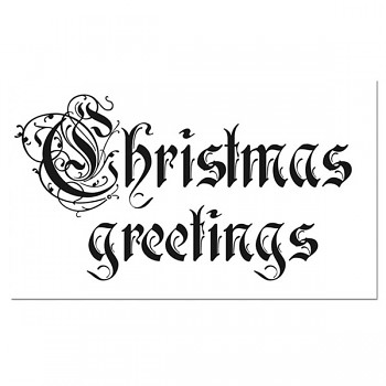 Stempel 11x7cm / Christmas Greetings