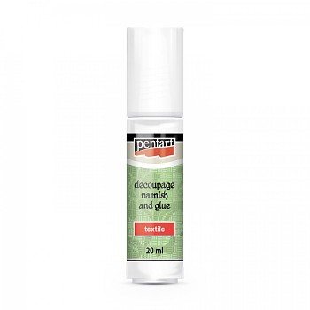 Pentart / decoupage varnish and glue textile / 20ml