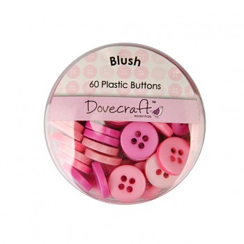 Buttons (60pcs) - Blush