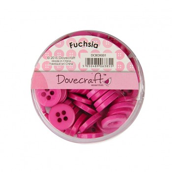 Buttons (60pcs) - Fuchsia