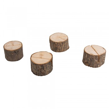 Card holder wood trunk / stojan / 4ks