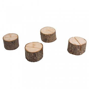 Card holder wood trunk / 4pcs