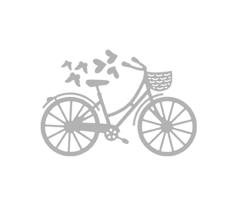 Punching stencil: Bicycle
