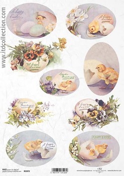 Rice decoupage paper A4 / ITD R1072