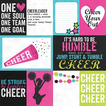 Cheer / 3x4 & 4x6 Journaling Card Elements 